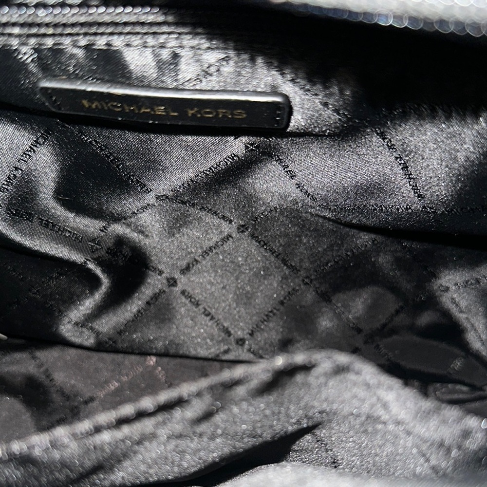 MICHAEL KORS BROOKE LARGE HOBO SHLDR LEATHER BLACK COLOR AND - Picture 15 of 16